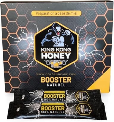 Miel King Kong : Boostez votre vitalité et votre énergie ! Fabrication francaise. Lot de 3-6 - 9 Sticks (6 SACHETS)