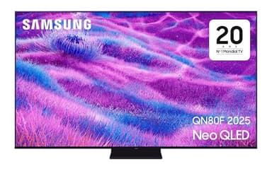Samsung TV AI Mini LED 65 Pouces Neo QLED QN80F 4K Smart TV, Quantum Matrix Core, Processeur NQ4 AI Gen2, WiFi, Airplay, HDR, Q-Symphony, OTS Lite, Knox Security, Gaming Hub, Bixby, Dolby Atmos