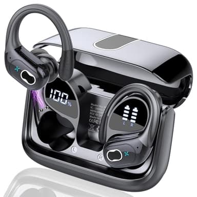 AI Traducteur Vocal Instantané, 75Hrs Écouteur Traducteur Instantané avec 164 Langues/6 Modes de Traduction, 3 en 1 Écouteur AI Traduction Vocale Instantanée pour Affaires/Études Noir