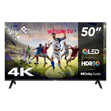 Smart Tech TV QLED 4K UHD 50" (127cm) Smart TV Whale OS-50QH02K- Molotov, Netflix, Prime Video, Disney+ 3xHDMI - 2xUSB; Son Dolby