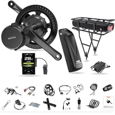 Bafang Moteur Kit 750W 1000W 500W 350W 250W CAN Protocole de Conversion Vélo électrique BBS02B BBS01B avec Batterie pour vélos de Montagne, kit DIY de vélo électrique avec Optionnel écran