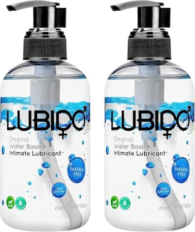 Lubido Gel Lubrifiant Intime Original à Base d'Eau Sans Paraben - 250ml (Pack of 2)