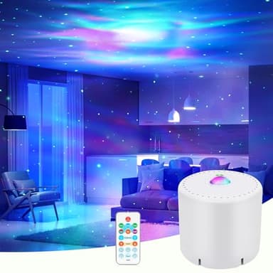 MHAZDZE Projecteur Ciel Etoile, Projecteur Galaxie avec télécommande, Projection de Veilleuse à vitesse et Luminosité réglables pour Décoration des Chambres,Enfants,adultes