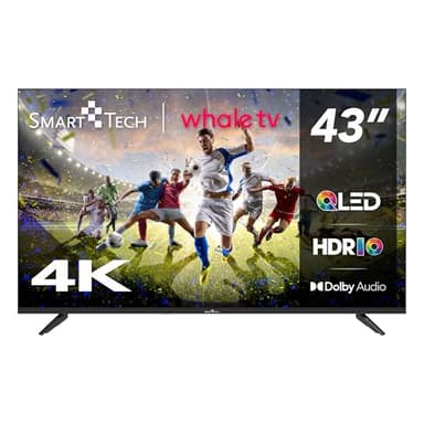 Smart Tech TV QLED 4K UHD 43" (108 cm) Smart TV Whale OS-43QH02V- Molotov, Netflix, Prime Video, Disney+ 3xHDMI - 2xUSB; Son Dolby