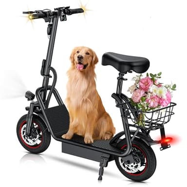 Trottinette Électrique, Pneus Alvéolés 8,5", Moteur 350W, Jusqu'à 25 km/h et 25/35 km d'Autonomie, E-Trottinette Pliable pour Adultes avec Frein à Tambour
