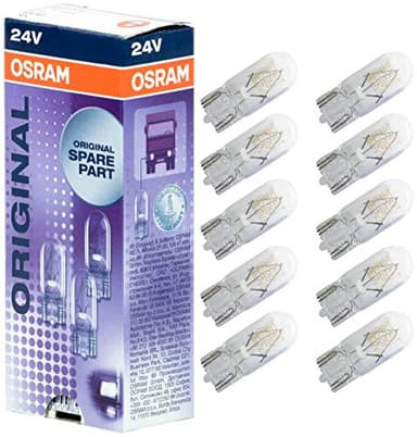 Osram 2845 Original Base Compresseur W5W, 24 V, Boîte de 10 Pièces