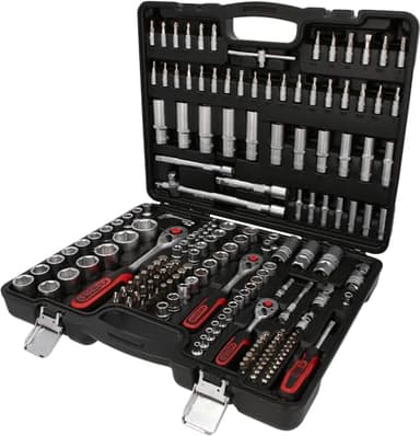 KS Tools 917.0779 - Caisse à Outils Complète en Coffret Douille et Accessoires en 1/4", 3/8" et 1/2" - Outillage Mécanique de Notre Gamme Ultimate avec Clé à Cliquet - 179 Pièces