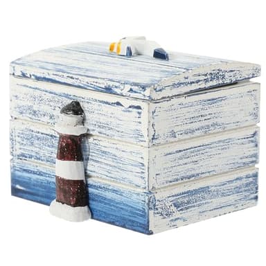 BESPORTBLE Boîte à Bijoux en Bois de Style Rétro Capacité Suffisante, Organisateur de Bijoux en Plastique et Bois, Salon Maison