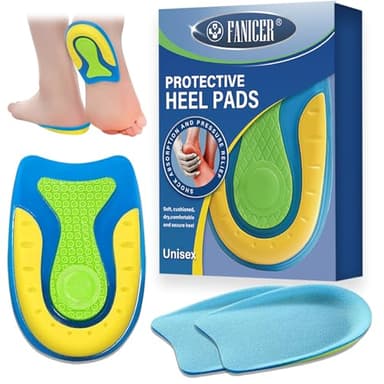 2 paires Talonnette Gel Silicone Antichoc Amortissante, coussin de Protection talon, Soulagement Douleurs Pieds Semelle Talon, Homme et Femme Coussinets de talon pour chaussures, L
