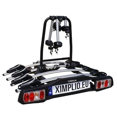 Ventus - Porte-vélo d'attelage pour 4 bicyclettes - inclinable, verrouillable (pour 4 vélos)