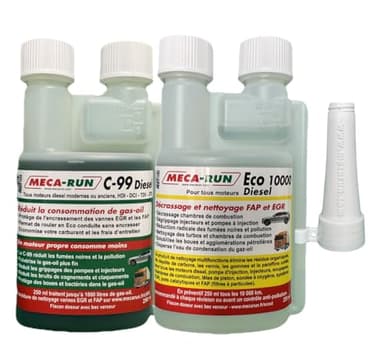 Pack décrassage Mecarun ECO 10000 Diesel + C99 Diesel 250ml