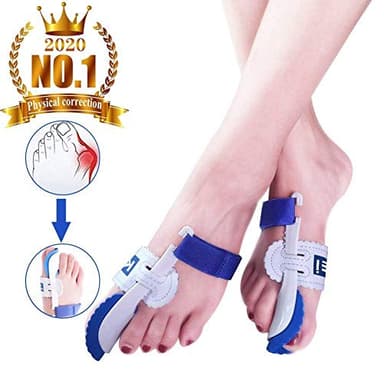 Paire de coussinets de correction avec attelle pour hallux valgus et oignon - Soulagement de la douleur et correction pour une utilisation la nuit - Kemei