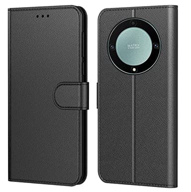 Tenphone Coque pour Honor Magic 6 Lite 5G, Coque Magic 6 Lite,Etui Protection Housse Premium en Cuir PU, [Emplacements Cartes], Pochette Flip Case Compatible avec Book (Noir, Magic6 Lite)