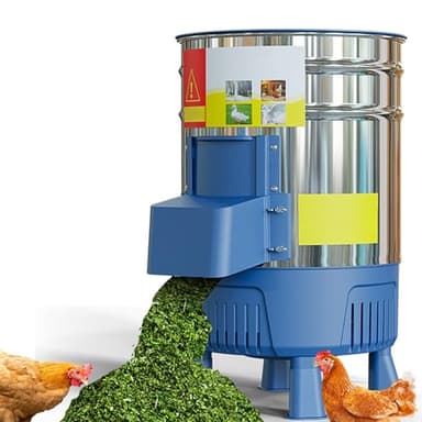 zenggp Broyeur à Grains électrique Commercial avec Seau en Acier Inoxydable De 25 L Et Moteur De 750 W, pour Broyer La Paille l'herbe Les Légumes Les Fruits Et Les Pommes De Terre