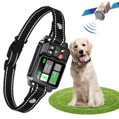 Collier en Cuir de citronnelle Système de clôture de Chien sans Fil GPS-Clôture de Chien électrique avec Technologie de Satellite électrique GPS, Gamme de système de clôture pour Animaux de Compagnie