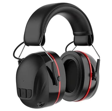 Doohoeek Casque Bluetooth 5.4 rechargeable 1200 mAh, 120 h d'autonomie, 30 dB SNR, réduction du bruit pour tondre et travail du bois