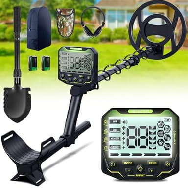 KingSom Détecteur de Métaux Professionnel pour Adultes, 5 Mode de Détection, Localisation Précise, Détecteur Métaux avec Bobine Étanche IP68, Écran LCD,Détecteur de Métaux Kit Complet,Puce DSP Avancée