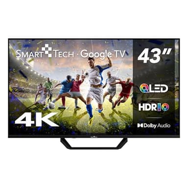 Smart Tech TV QLED 4K UHD 43' (109 cm) 43QG02V2 Google TV- 4xHDMI - 2xUSB - Dolby Audio- HDR10