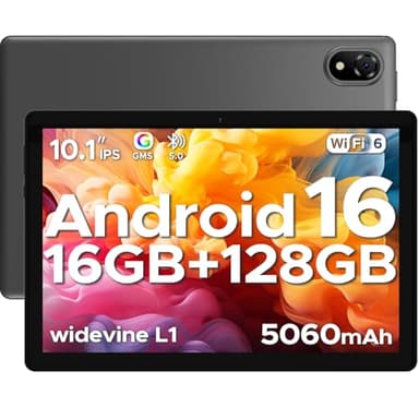 DOOGEE U10 Android 16 Tablette 10 Pouces avec Gemini AI, 16GB RAM+128GB ROM(2TB TF), Octa-Core Tablette Tactile, 5060mAh, 8MP+5MP, WiFi-6/Widevine L1/BT 5.0, Gris