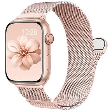 ORRLBB Bracelet compatible avec les Bracelets Apple Watch Series 11 10 9 8 7 6 5 4 Ultra SE 3 2 1 Femmes Hommes, Magnétique Métal pour iWatch 49mm 46mm 45mm 44mm 42mm 41mm 40mm 38mm