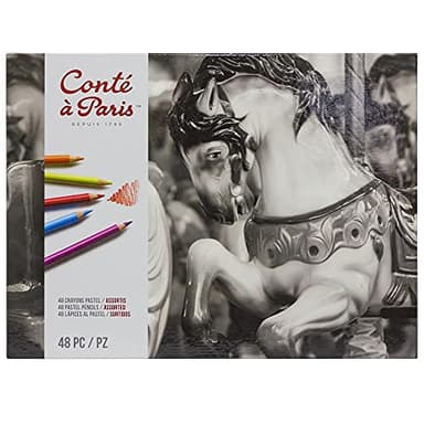Conté à Paris Crayons Pastel Boite Carton Assortiment x48