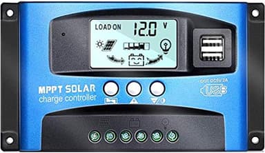 Y&H 40A MPPT Régulateur de charge du panneau solaire avec surveillance automatique de la mise au point 12V 24V avec double port USB Écran LCD Wanderer