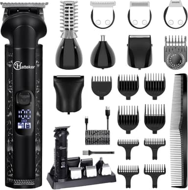 Hatteker Tondeuse à barbe sans fil pour homme