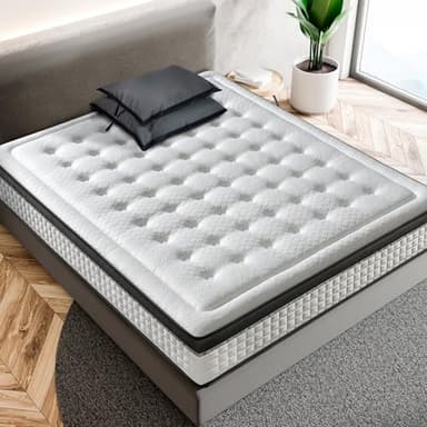 LUXIABED Matelas 200X200 Memoryvex Mousse à Mémoire Réversible Hiver/Été Matrimonial, Anti-Acariens, Hypoallergénique, Respirant, Ferme Moyenne, Modèle Premium Épaisseur 30 cm