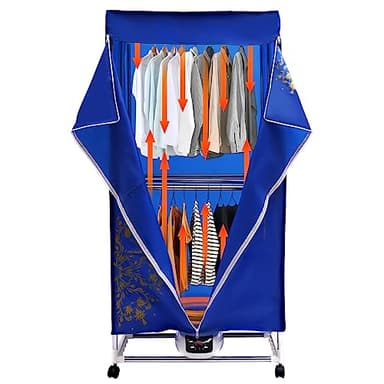 Sèche-linge électrique 1500 W armoire portable séchoir pliable télécommande roues 30 kg poids séchoir air chaud famille appartement campeur