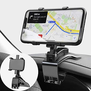 TOFURT Support de Téléphone Voiture Rotation à 360 degrés, Tableau de Bord Socles téléphone Portable Automobile Car Phone Mount pour GPS et Les Smartphones de 4 à 7 Pouces