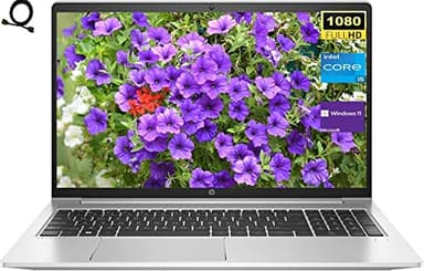 HP ProBook 450 G9, ordinateur portable FHD 15,6", processeur Intel Core i5-1235U, 16 Go de RAM 512 Go SSD, clavier rétroéclairé, webcam, HDMI, WiFi, Bluetooth, Windows 11 Pro, argent