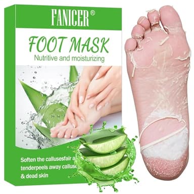 2 Paires Masque Pied, Masque Peeling Exfoliant Pieds, Masque Exfoliant Pied Pour Enlever Les Callosités, Aloe Vera
