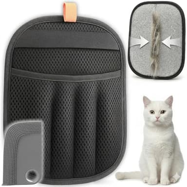 2026 - Gant Anti Poil Animaux PILPOIL + Raclette Anti Poils – Lot 2-en-1 – Gant Poil Chat Chien 5 Doigts Maintien Renforcé – Élimine Poils sur Canapé Tapis Voiture Vêtements – Réutilisable Lavable