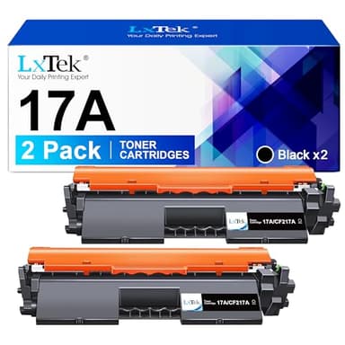 LxTek 17A 217A Compatible Cartouches de Toner Remplacement pour HP 17A CF217A pour LaserJet Pro M102a M102w MFP M130a M130nw M130fn M130fw (Noir, 2-Pack)