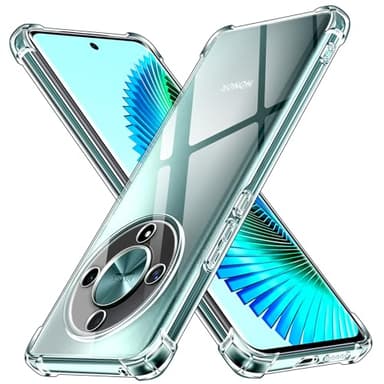 ivoler Coque pour Honor Magic6 Lite/Honor Magic 6 Lite 5G, Ultra Transparent Étui de Protection en Silicone Antichoc avec Coins Renforcés, Clair Mince Souple TPU Bumper Housse