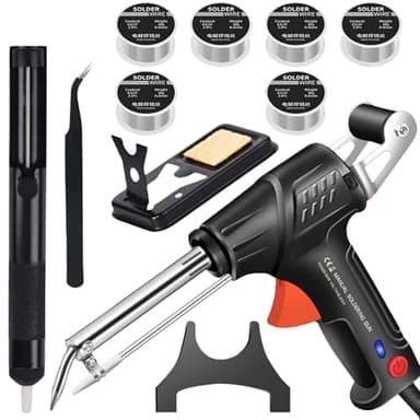 Petite machine à souder laser portable - 11 pièces - Poste à souder laser pour métal - Pistolet à souder pour outils ultra fins avec 6 rouleaux de fil de soudure de rechange