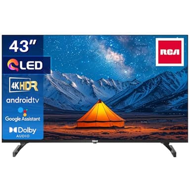 RCA Smart TV 43 Pouces (108 cm) QLED 4K UHD HDR Android Téléviseurs WiFi, Bluetooth