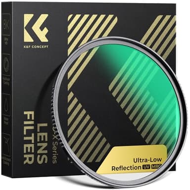 K&F CONCEPT Ø67mm Filtre UV d'ultra-Faible Réflexion Filtre de Protection HD Nano-X MRC Super Mince Multi-Couches avec Revêtement Vert Haute-Transmittance pour Objectif Appareil Photo