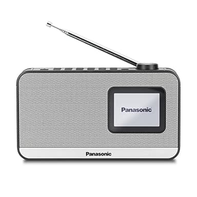 Panasonic RF-D15EG-K, Radio Numérique Portable Dab+/FM, Bluetooth, Écran LCD TFT 2,4", Haut-Parleur 3W 5cm, 4 Boutons de Présélection, Alimentation Piles et Secteur, Veille, Alarme, Horloge, Noir.