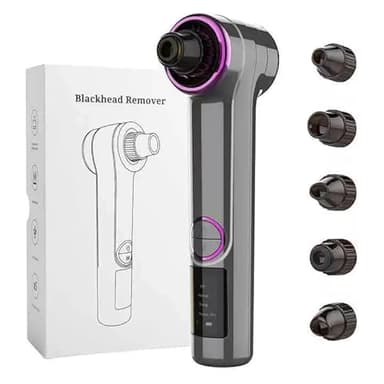 Aspirateur point noir, 3 niveaux 9 modes Extracteur Points Noirs Visage Tire Comedon Avec Compresse Chaude, Anti Point Noir Nez Nettoyage et soin de la peau