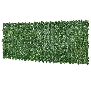 Outsunny Haie Artificielle Brise-Vue décoration Rouleau 3L x 1H m Feuillage réaliste Anti-UV Vert