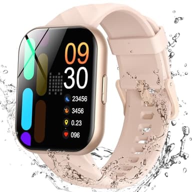 Parsonver Montre Connectée Femme avec 5ATM Étanche, Montre Sport pour Natation, 1,8" HD Smartwatch avec 100+ Sportifs, Sommeil, Fréquence Cardiaque, Montre Connectee pour Android & iPhone, Or Rose,FF2