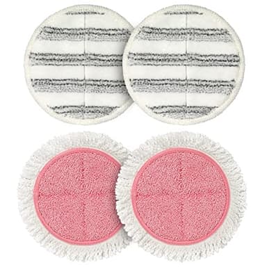 OGORI Lot de 4 serpillères électriques de rechange - Tampons de nettoyage et tampons Scrubby