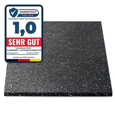 KARAT – Tapis Anti-Vibrations Machines à Laver, sèche-Linge – Personalisable, Isolante, Insonorisante – Qualité Allemande – Matelas d'isolation Acoustique, résistant -30°C/100°C - 60x60 cm | 20 mm