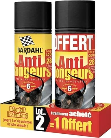 Anti-rongeurs répulsif BARDAHL 400ml 1+1 OFFERT