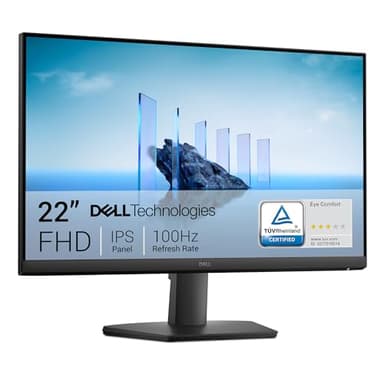Dell 22 Écran PC - SE2225HM, Full HD (1920x1080), 100Hz, VA, 5ms, VESA (100x100mm), HDMI, VGA, Garantie 3 Ans, Noir