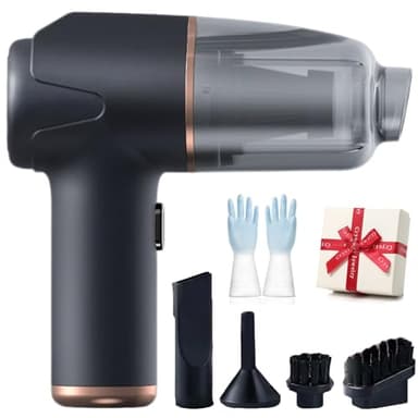 Qosigote 3 in 1 Mini Car Vacuum Cleaner High Power, Nontaus Vacuum Cleaner – Blow,Vacuum and Inflate All-in-One Cordless Vacuum Cleaner for Home and Car (1 Pcs)