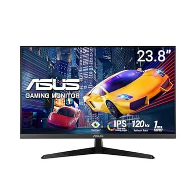 ASUS Moniteur de Jeu VY249HGR Eye Care – 23,8 Pouces FHD (1920 x 1080), IPS, 120 Hz (OC), SmoothMotion, 1 ms (MPRT), Adaptive Sync, Technologie Eye Care Plus, lumière Bleue, Flicker Free