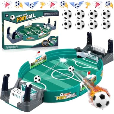 NLMWTI Jeu de Baby Foot, Baby Foot Enfant avec 8 Mini-Football, Jouet De Table De Football pour Deux, Football Enfant Cadeau Foot Garcon 5 6 7 Ans